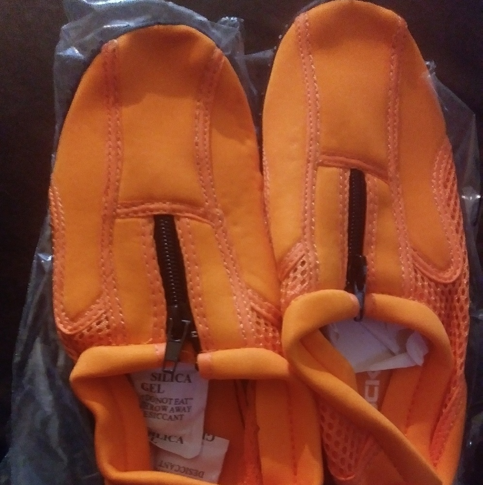Rockin Aquatic Kids Swim Shoes Neon Orange